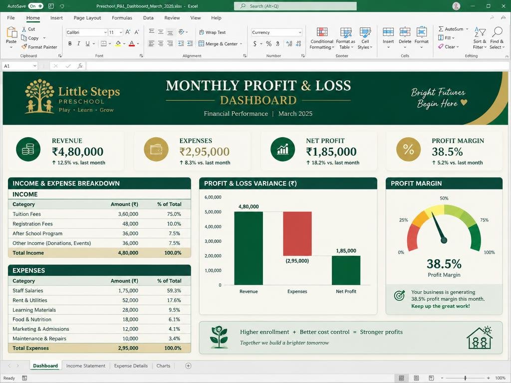 Monthly Profit & Loss