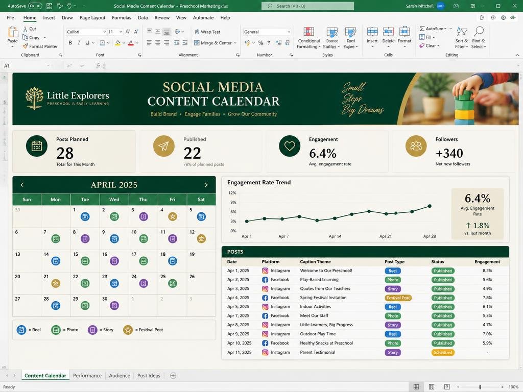 Social Media Content Calendar